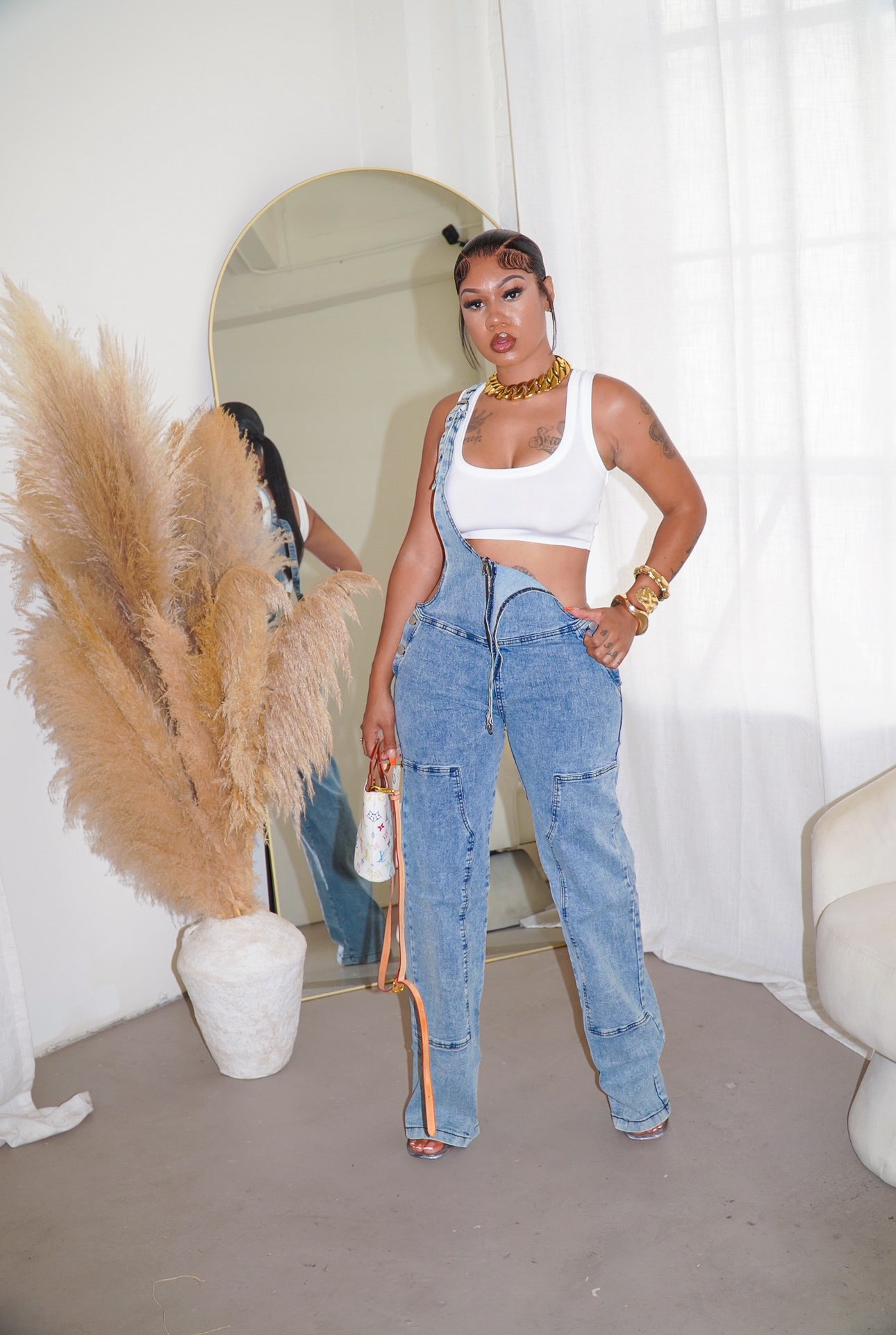 STALLION DENIM OVERALLS