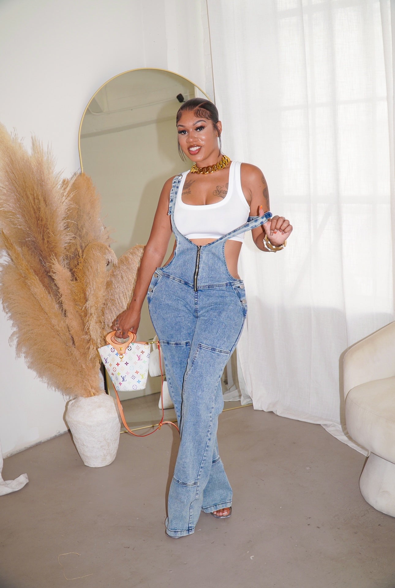 STALLION DENIM OVERALLS