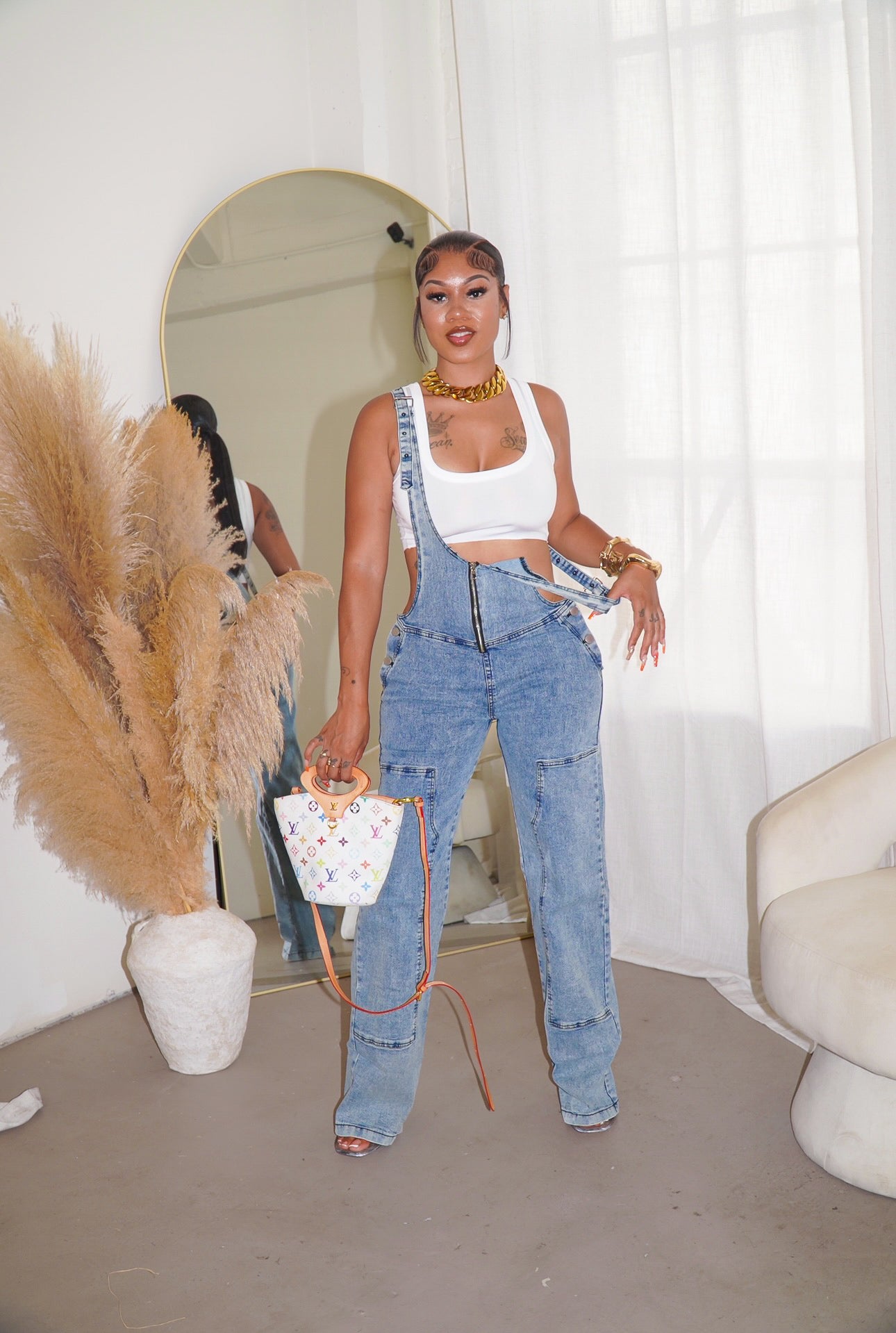 STALLION DENIM OVERALLS