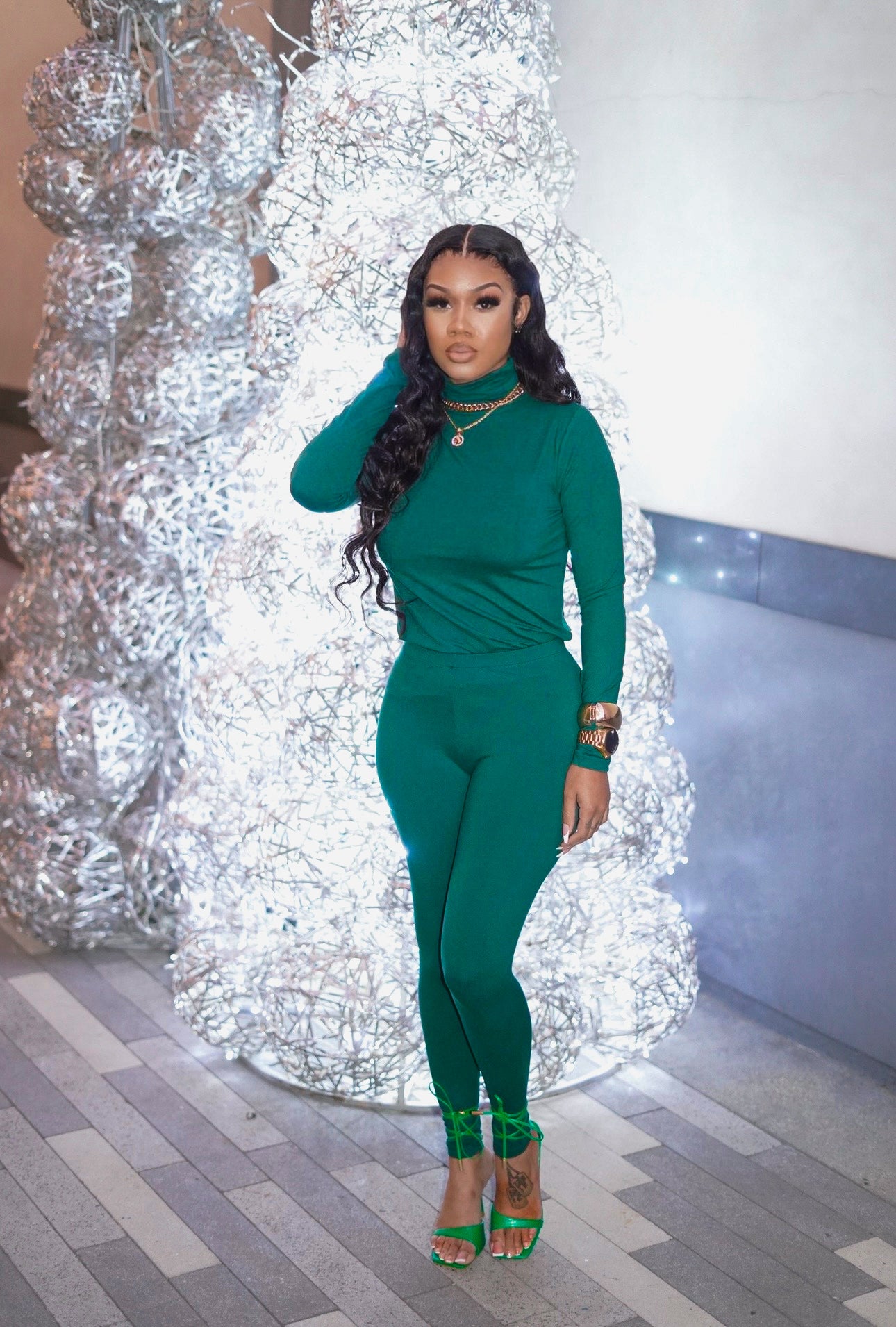 MARLEY TURTLE NECK PANTS SET