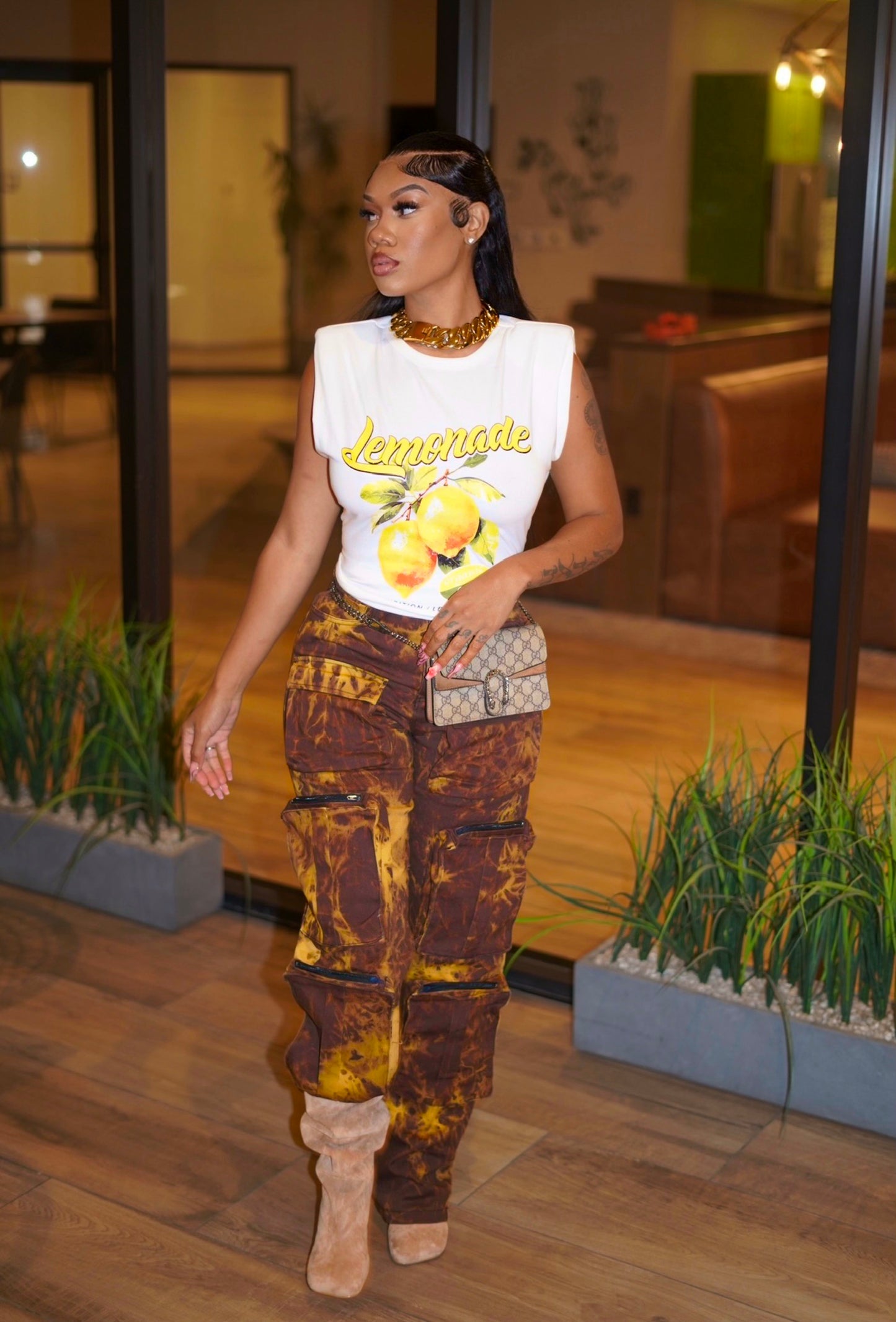 BARKER CARGO PANTS (BROWN)